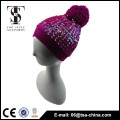 All over the metallic yarn sequins in lady hat